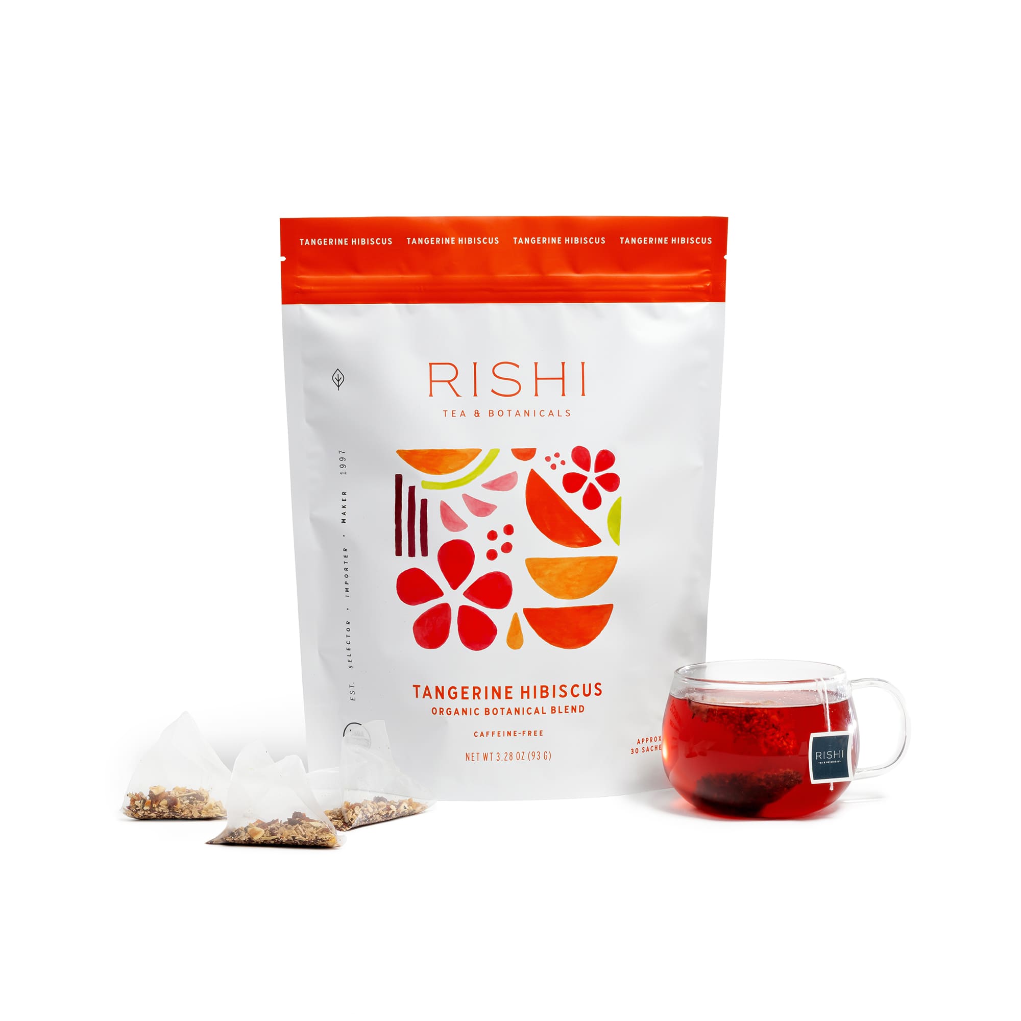 Tangerine Hibiscus | Organic Tea Sachets | Rishi Tea