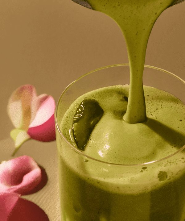 Matcha Rose Latte