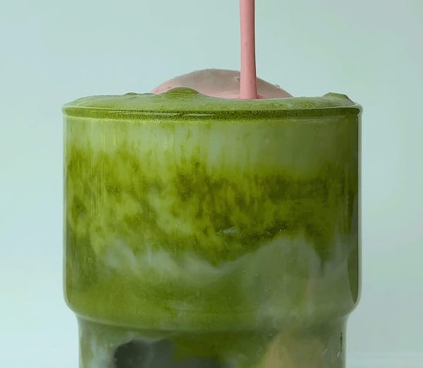 Iced Sakura Matcha Latte