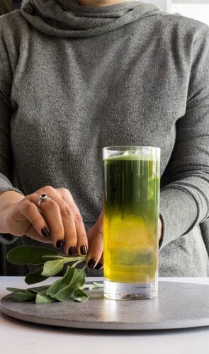 Lavender Matcha Fizz