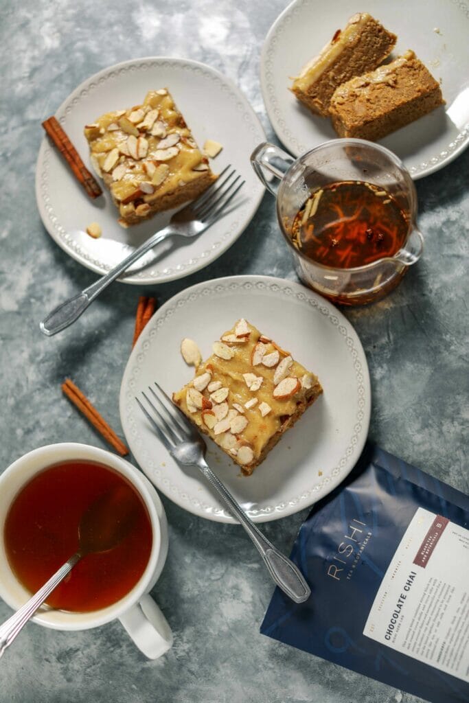 Vegan Spice Cake with Cashew Chai Frosting