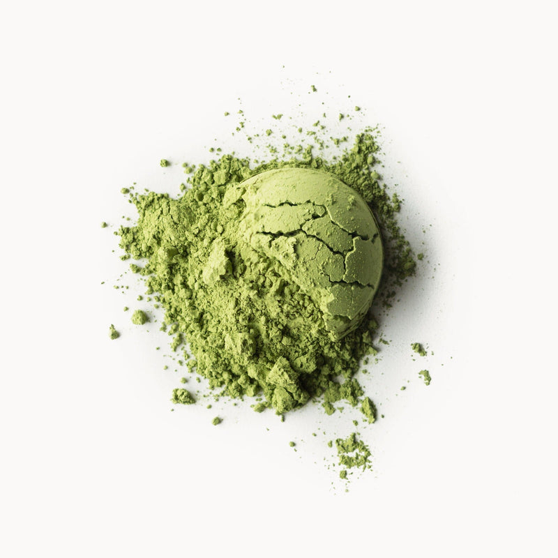 an image of Barista matcha powder alongside a matcha latte, a true culinary delight