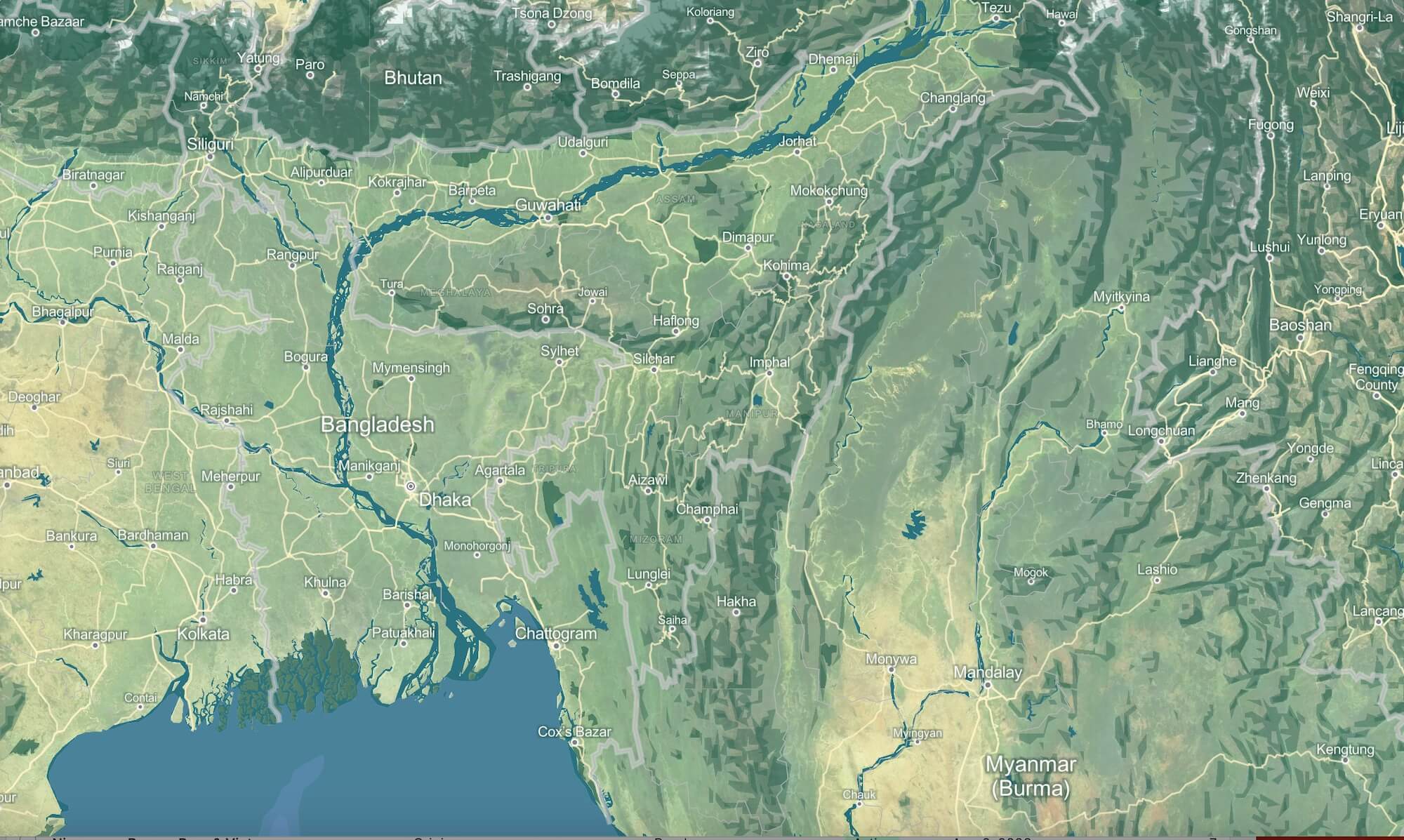 Myanmar background map desktop