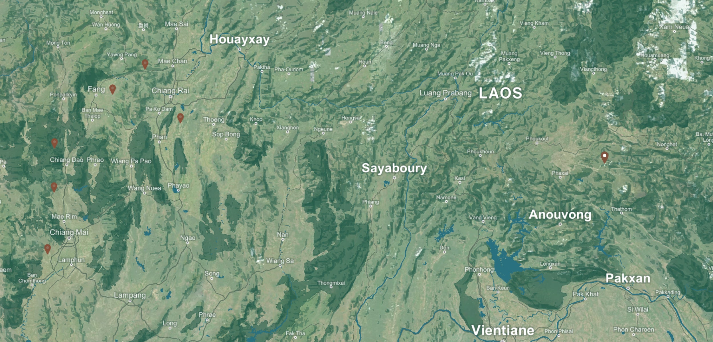 Phousan Tea Mountain background map desktop