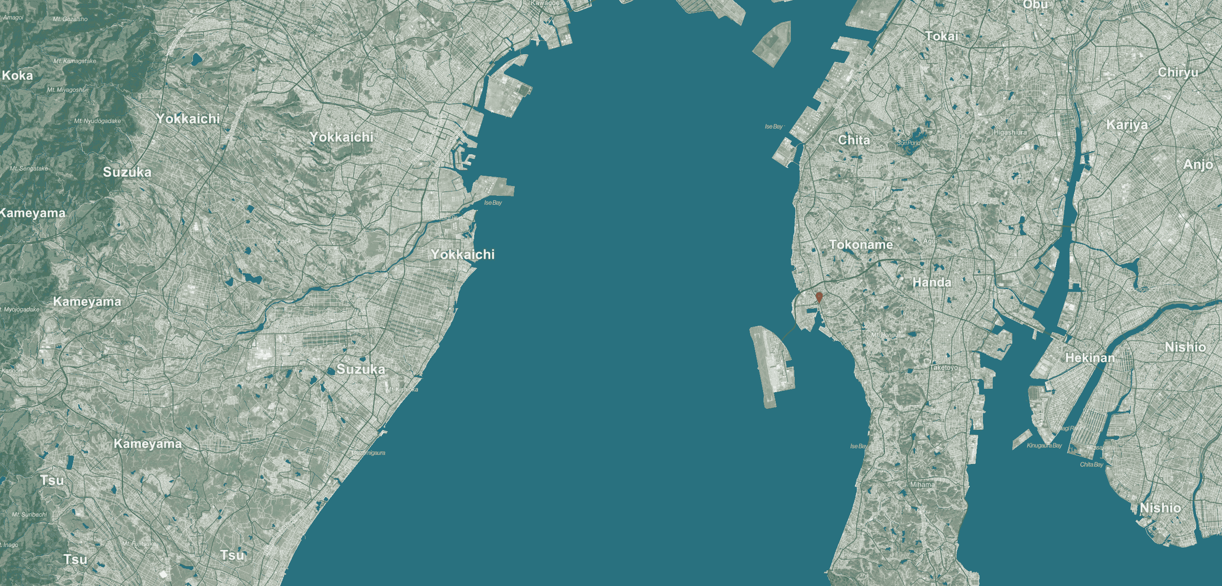 Tokoname background map desktop