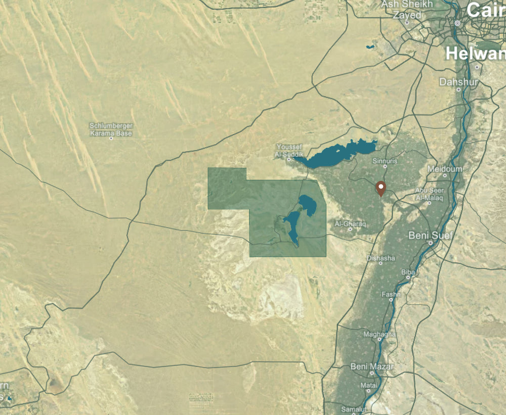 El Faiyum background map mobile
