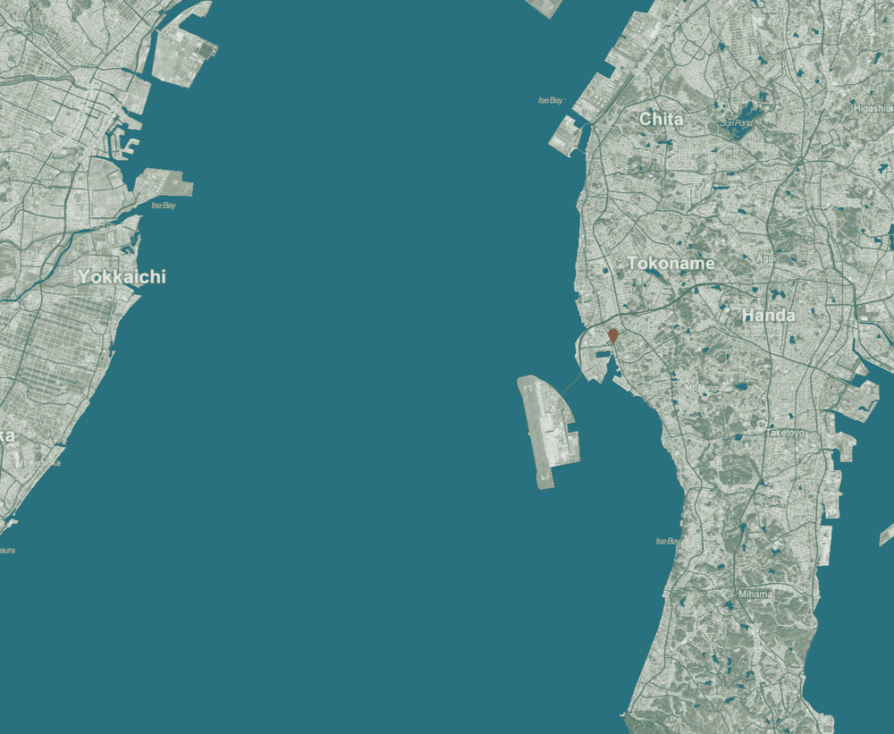 Tokoname background map mobile