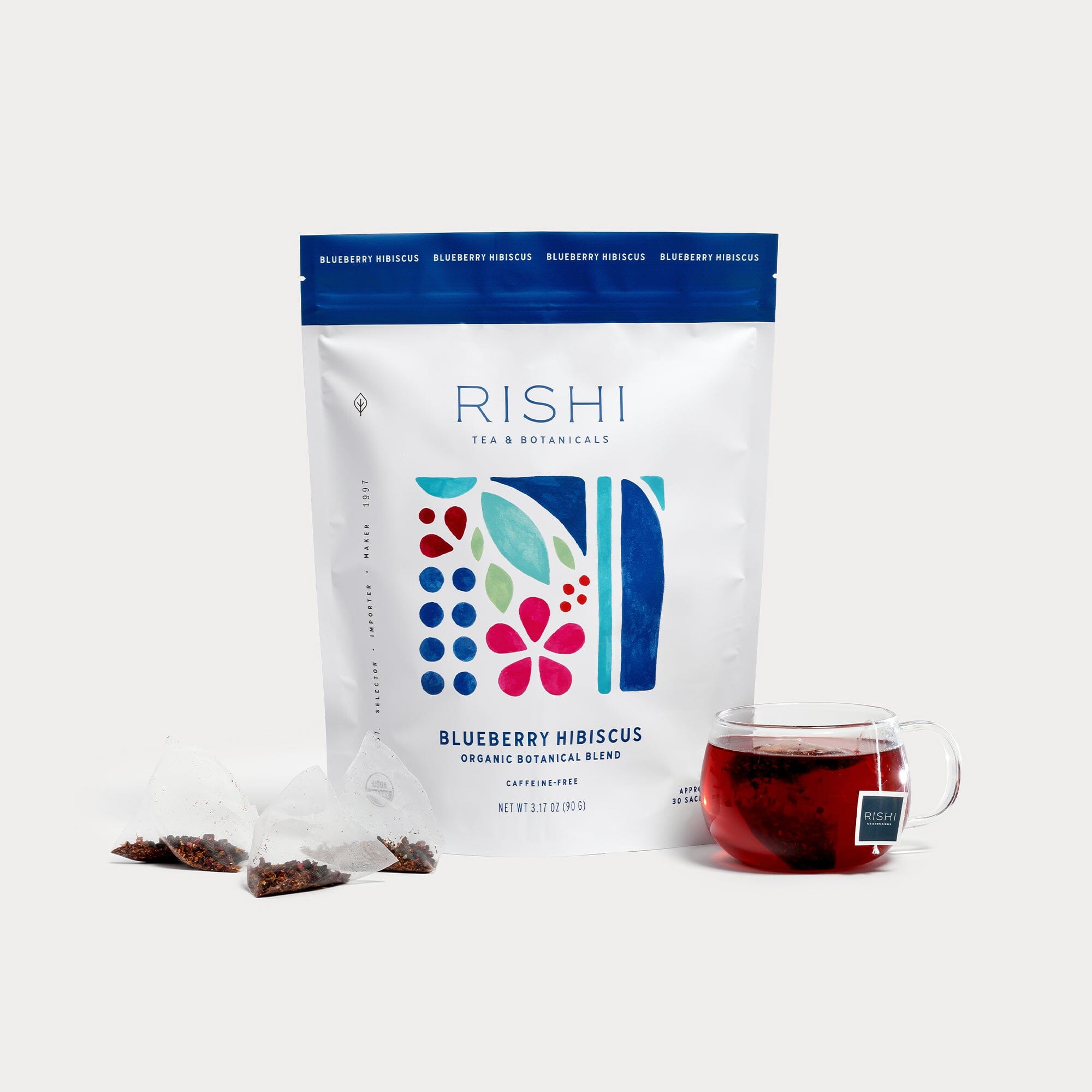 Blueberry Hibiscus | Organic Tea Sachets | Rishi Tea