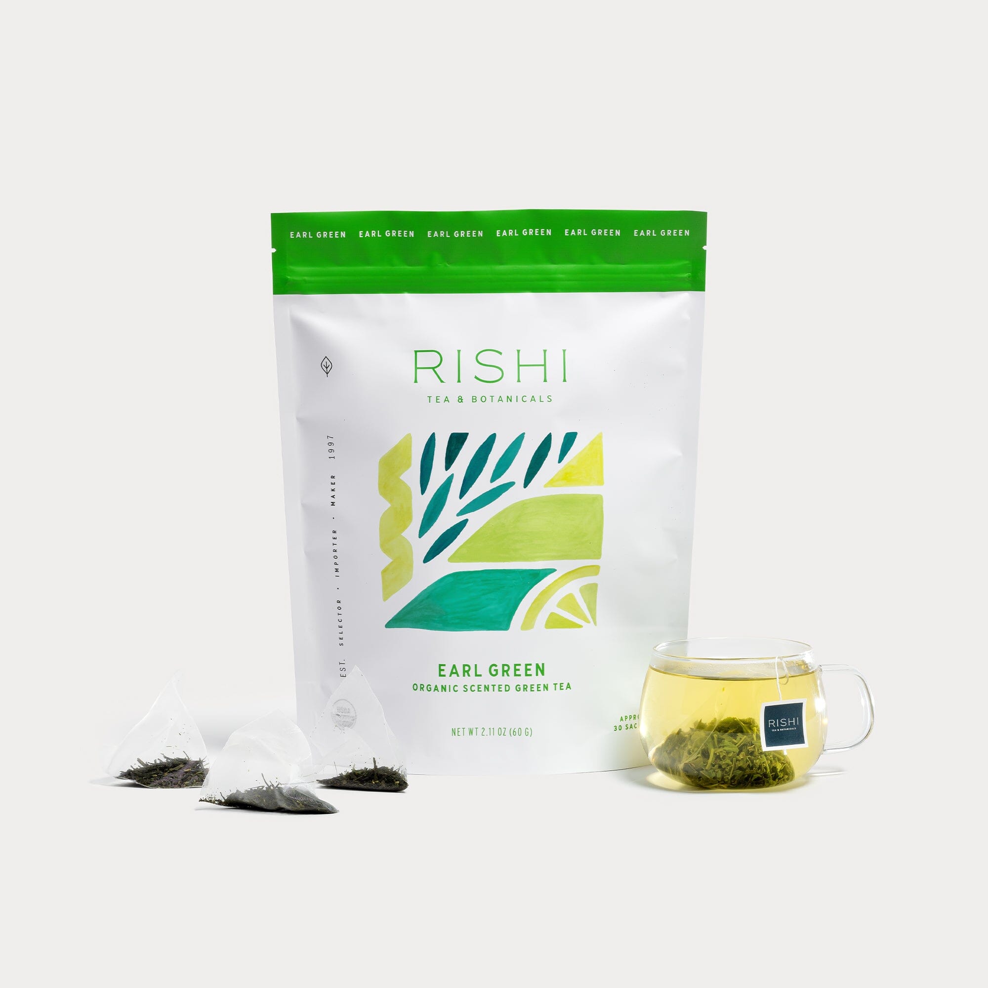 Earl Green | Organic Tea Sachets | Rishi Tea