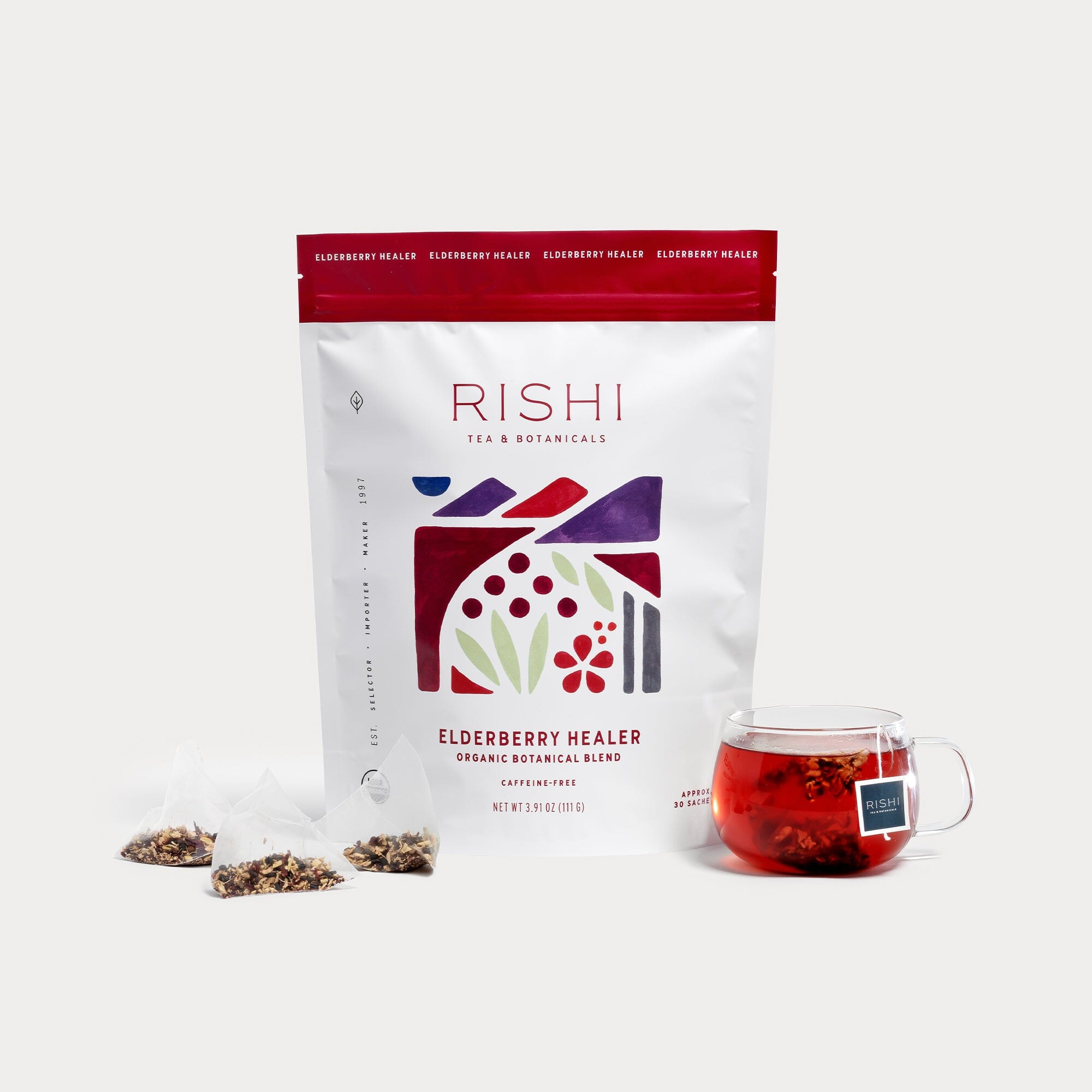 Elderberry Healer | Organic Tea Sachets | Rishi Tea