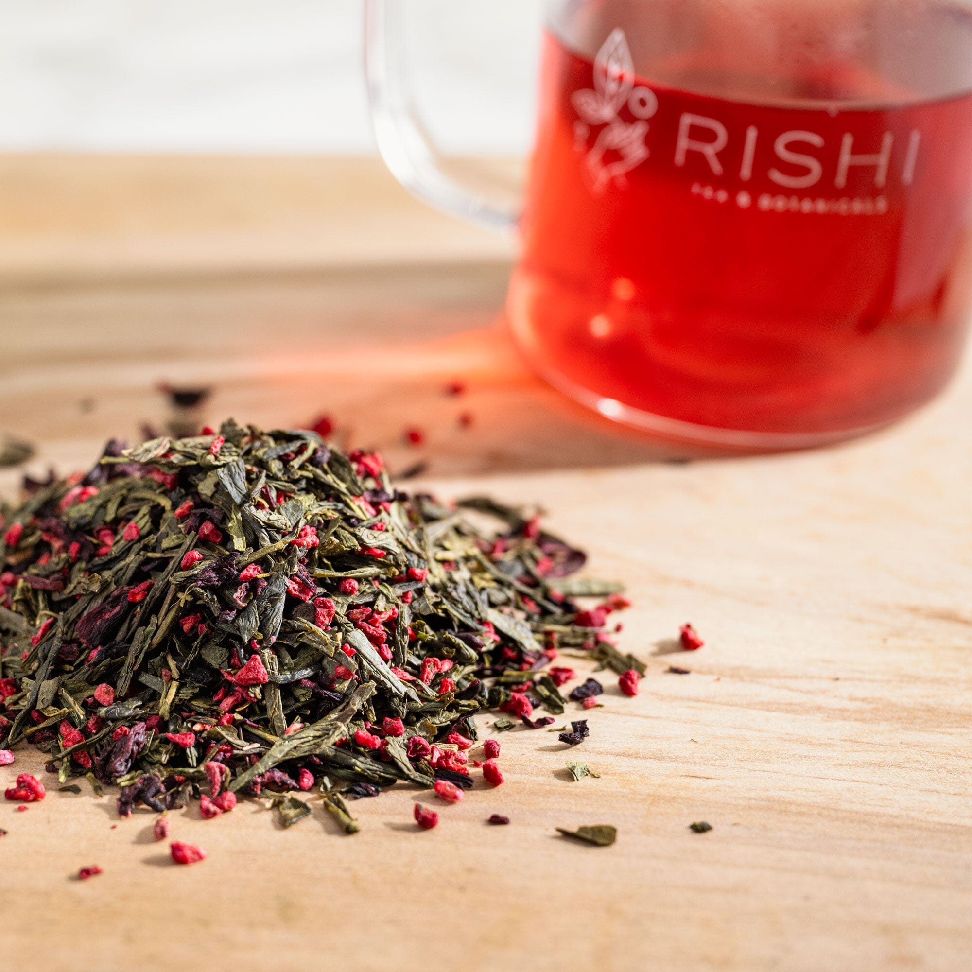 Raspberry Green Tea | Organic Loose Leaf Tea | Rishi Tea
