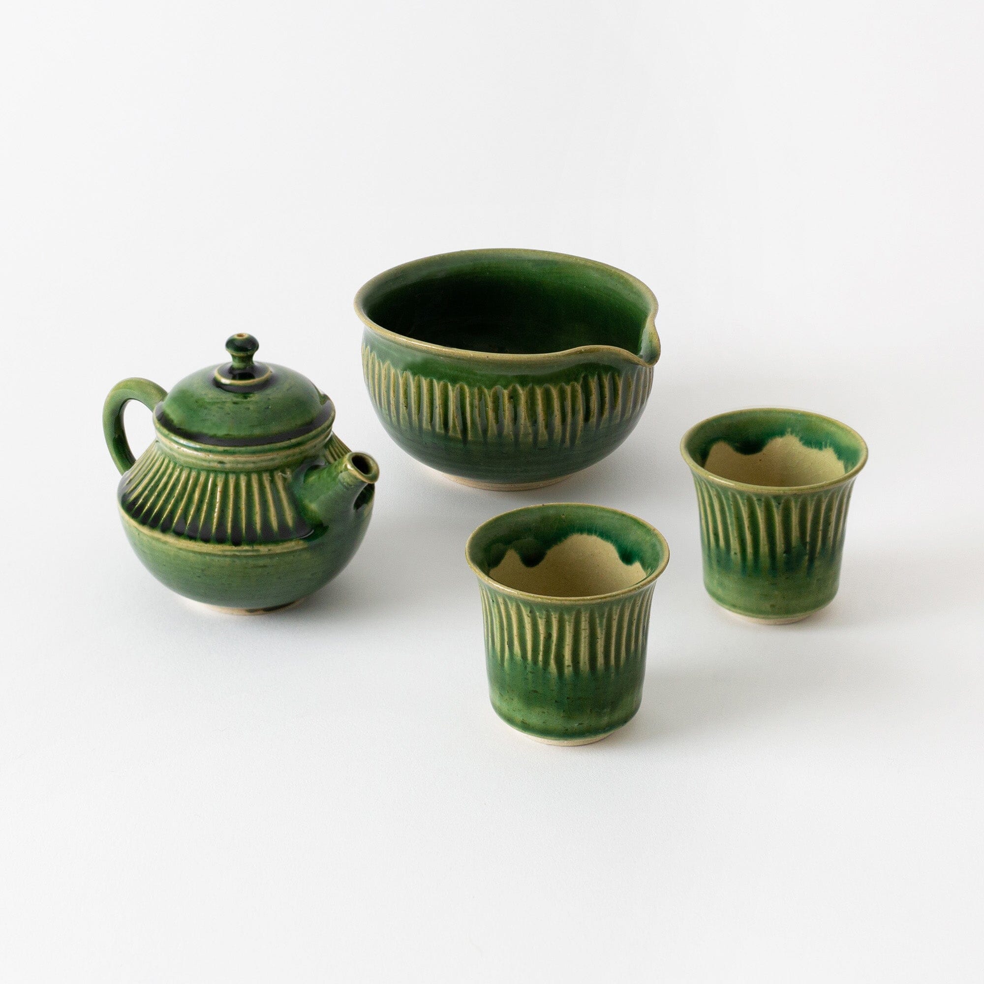 Oribe Tokoname Teaware Set